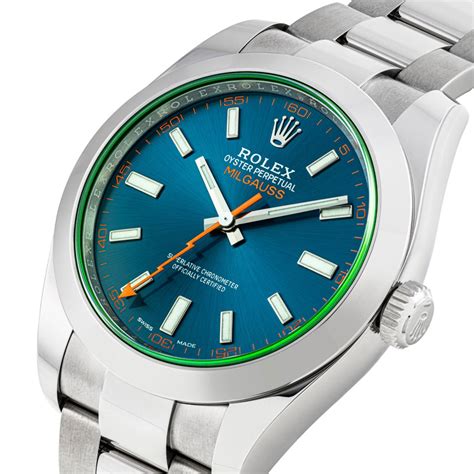 rolex milgauss gv vs blue|rolex milgauss price new.